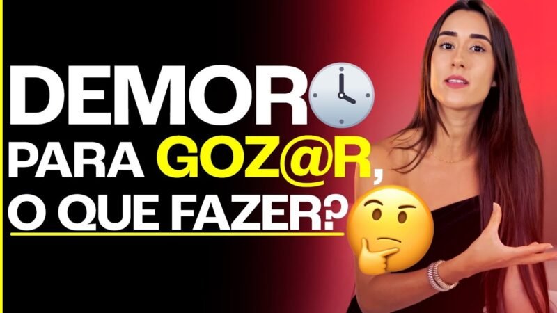 DEMORO PARA G0ZAR, O QUE FAZER?